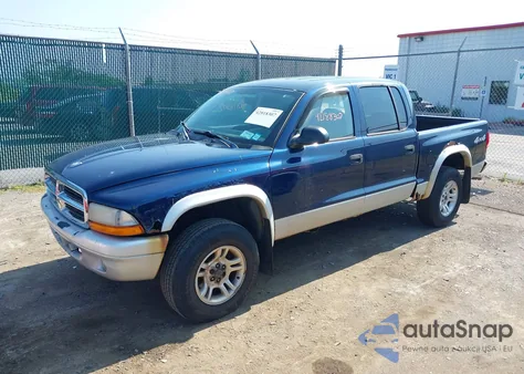 2003 Dodge Dakota Quad Slt из США, поврежденный, VIN 1D7HG48N33S184726